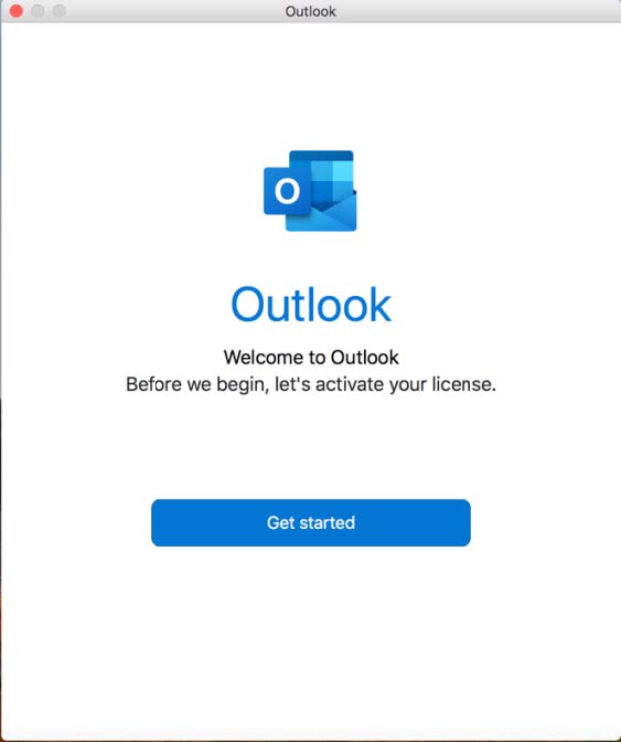 Outlook Welcome