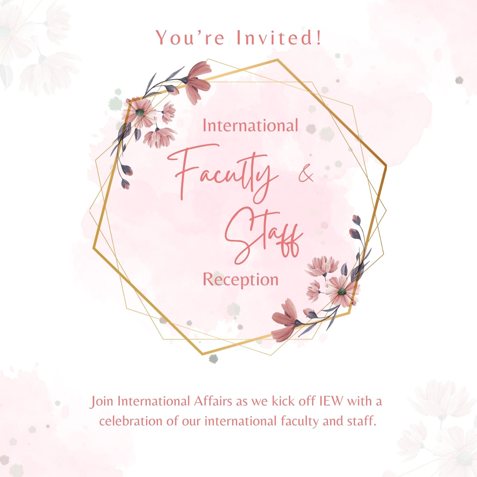 IEW Reception Invitation