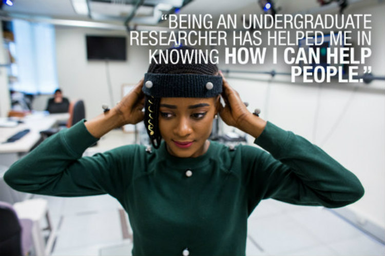 UMKC engineering student Mary Okafor loves research opportunities.