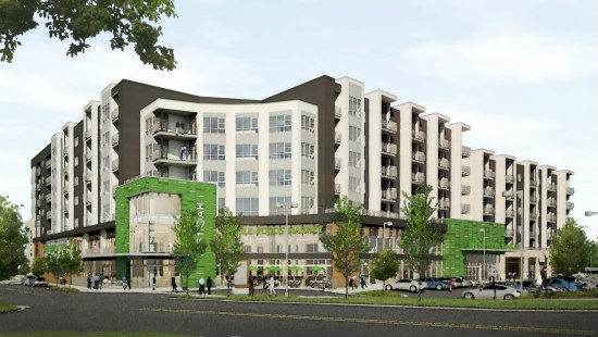 rendering of Whole Foods building project