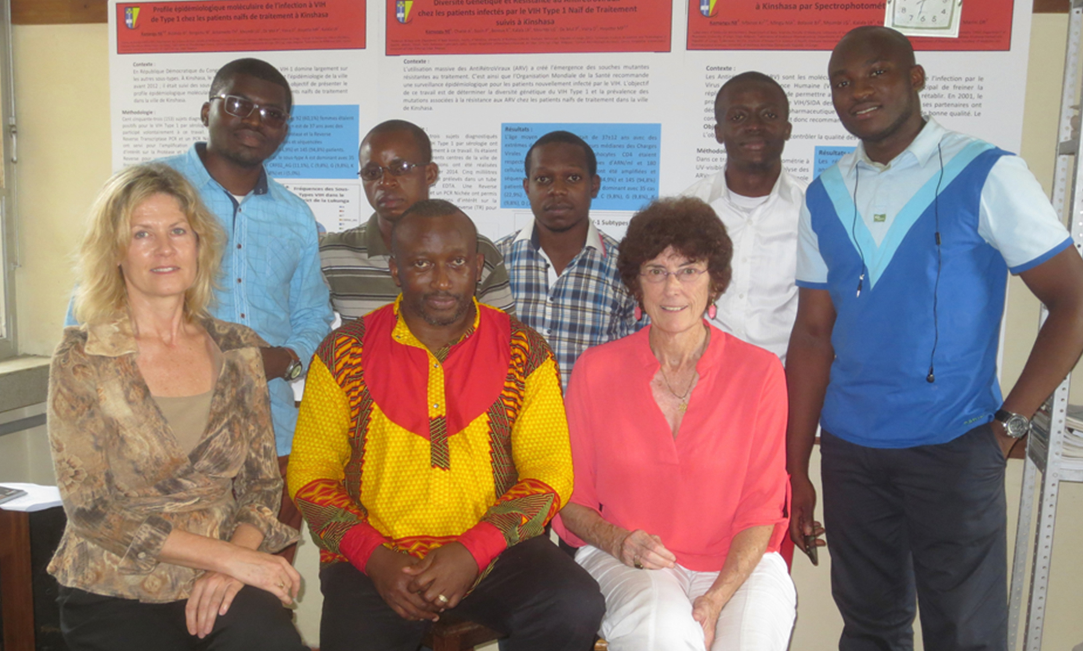 Carole McArthur with the research team in the Democratic Republic of Congo
