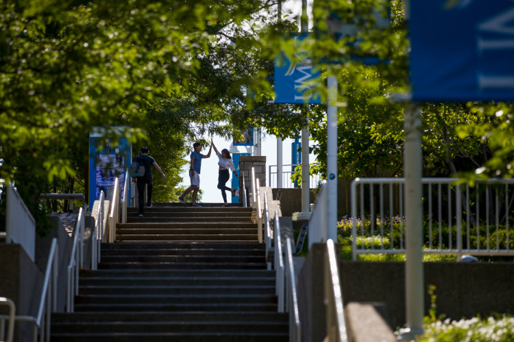 Stairs on UMKC Volker Campus