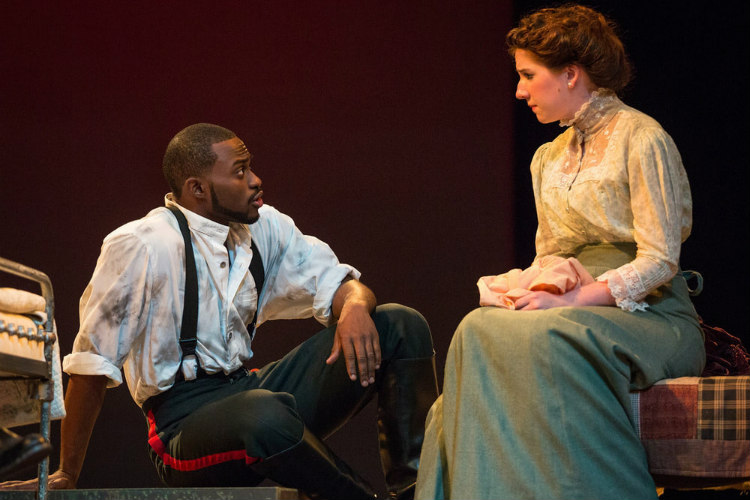 Frank and Anna in the production of Three Sisters at UMKC in 2013. Photo Credit: Brian Paulette.