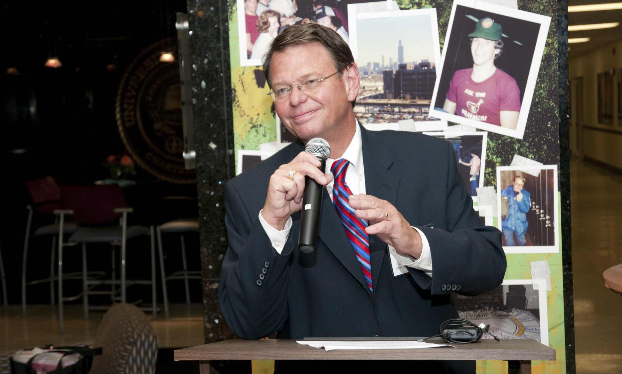 Jerry Bauman speaks during an event