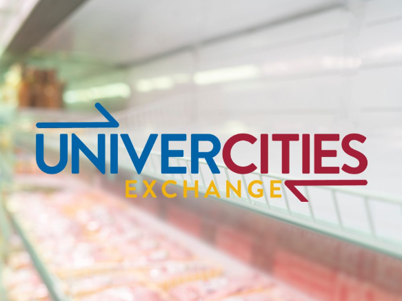 A logo that reads UniverCities Exchange