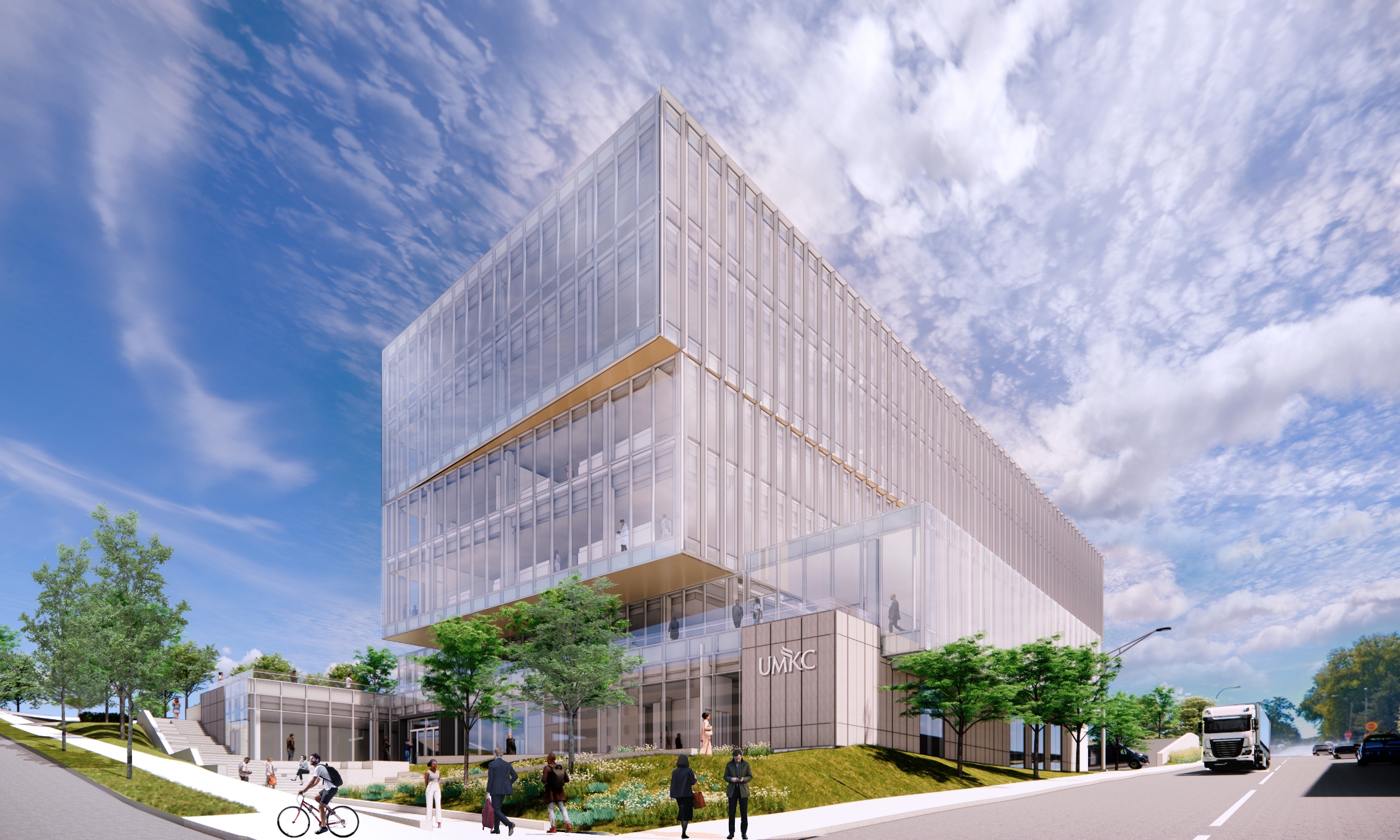 Rendering of Healthcare Delivery and Innovation Building